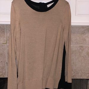 Two color sweater size L from LOFT